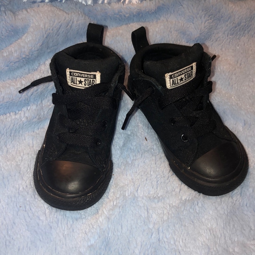 Converse black mid rise shoe (not high tops!)